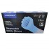 Guantes de nitrilo sin polvo en color azul con certificación 374-5 y CE 0075 (Caja de 100 unidades) - Talla: L - 